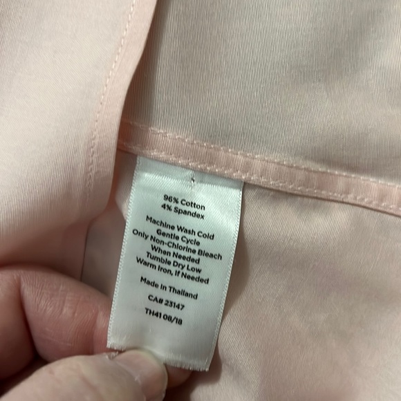 Talbots Size 14 Light Pink Button Down Shirt - Picture 5 of 5